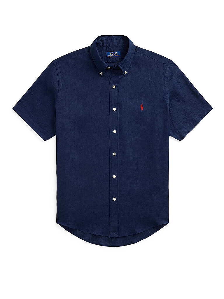 POLO RALPH LAUREN Leinenhemd dunkelblau   M herren